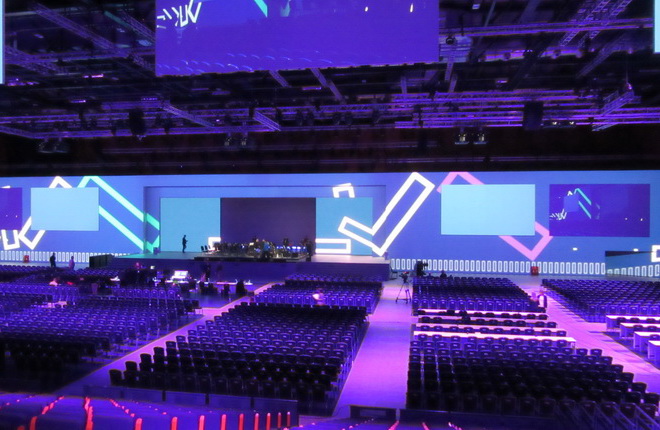 Hewlett Packard KeyNote Messe für HP Kunden und Mitarbeiter