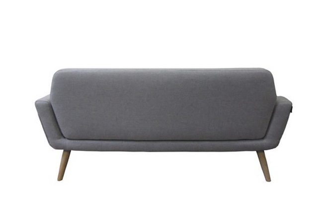 Sofa hellgrau gepolstert