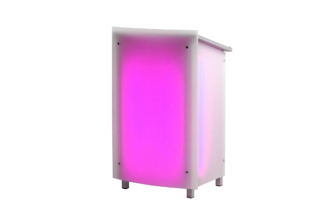 Rednerpult Acrylglas hinterleuchtet